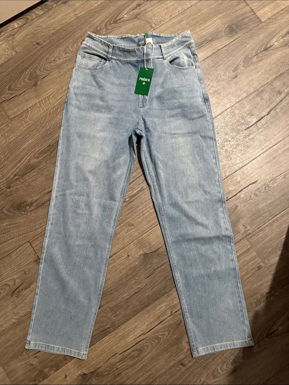 HALARA Light Blue Straight Leg Jeans